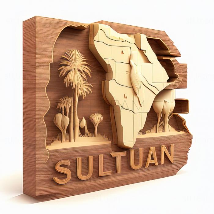 3D model Sudan South See South Sudan listing (STL)